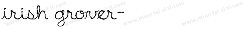 irish grover字体转换
